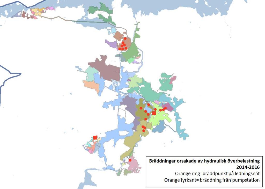 UPPDRAGSBESKRIVNING EXJOBB 10 (10) Figur 2 Karta som visar Eskilstuna tätort med alla