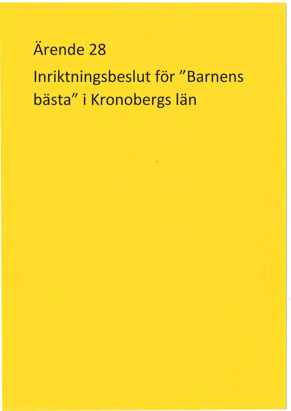 Ärende 28 lnriktningsbeslut för