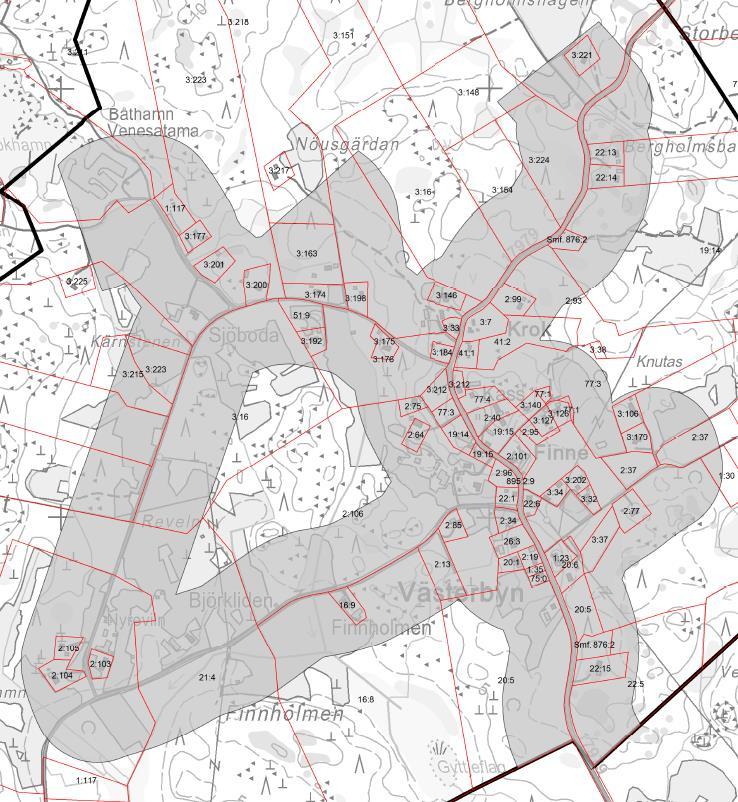 Därmed anses överdimensioneringen tillräcklig för att erbjuda ändamålsenliga tomtalternativ åt (ny)byggare.