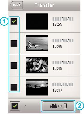 Att använda Wi-Fi 0 Tryck på Monitor för att återgå till övervakningsskärmen. 0 Tryck på Q för att gå till skärmen för inställning. 6 Tryck på ÖVERFÖR. 0 Tryck på AVBRYT för att ångra.