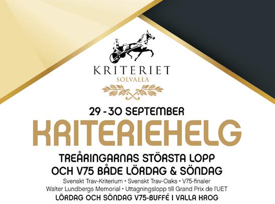 SOLVALLA DISTANS b START BANKOD 0 m 0: 0 V TRIO TVILLING -åriga och äldre.00 -.000 kr. 0 m. Autostart. VINNARE PLATS Pris: 0.000-0.000-.000-.00-.00-(.00)-(.00) kr.