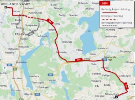 130(14 3 Vidare övervägs fler turer norr om Rimbo till/från Hallstavik. Förlängning av turer som idag startar/slutar i Rimbo till att starta/sluta i Hallstavik. Avgångarna ca kl 17.45 och 22.