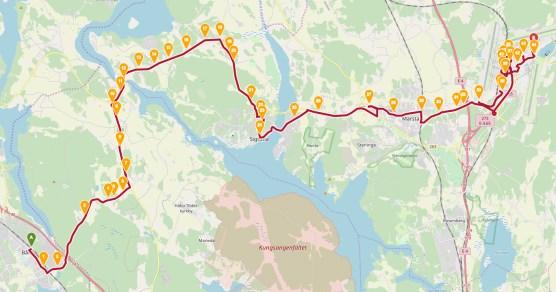 62(143 hållplatserna Cargo city och Brovägen och att fler avgångar trafikerar hållplatserna Styrmansvägen och Halmsjön.