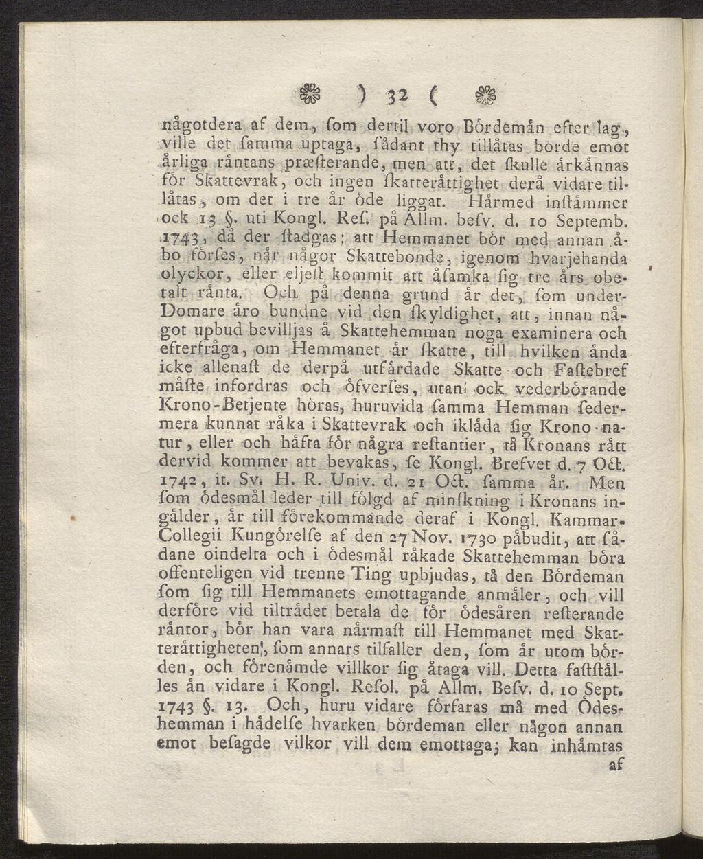 # ) 32 ( C# någotdera af dem, fom derril voro Bordemin efrer lag.