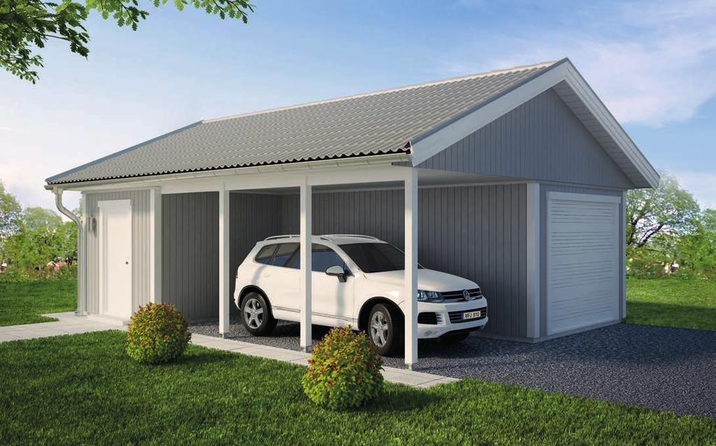 Garage/Carport GC54 2,62 m (Inv. 2,25 m) Carport 17,6 m 2 Garage/Förråd 31,1 m 2 6,37 (Inv. 6,0 m) 2400 mm Inv.