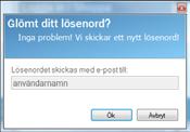 Vid första programstart så hämtas central information ner över internet och eventuella kedjeprodukter och mallar ner. Bortglömda inloggningsuppgifter Om du inte kan ditt användarnamn:.