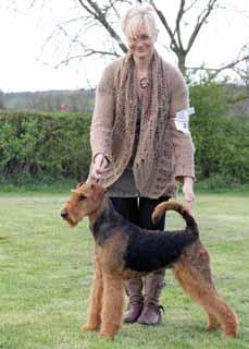 Jag har dömt airedaleterrier sweepstakes två gånger i USA, och även dömt Open Show i Sverige och England. Jag ser fram emot er utställning och känner mig hedrad av inbjudan.