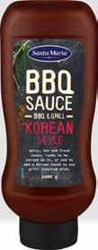 BBQ Sauce Santa Fe 2160 ml 200389 BBQ Sauce Spicy Ginger & Lemon 100 g ART NR PRODUKT 3 ST/ KARTONG