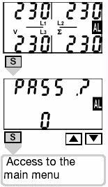Manual WM24-96 5(25) 2.2.4 Meny om tot-par är vald När tot-par är vald kommer instrumentet att presentera följande menysidor utöver de som indikeras när tot är vald, se kap 2.2.1.