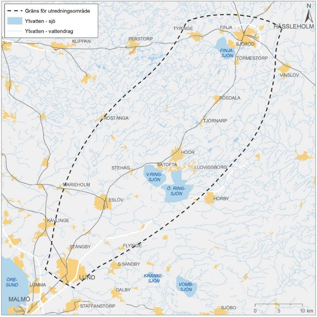 och våtmarker som tidigare fanns, har dränerats ut och blivit till åkermark istället. De våtmarker som funnits inom området är i princip helt borta.