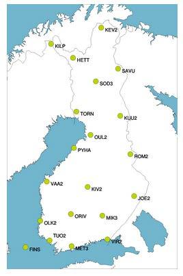 FinnRef-nätverket är Finlands motsvarighet till SWEPOS. Under åren 2012-2013 har geodatacentralen i Finland förnyat FinnRef-nätverket.