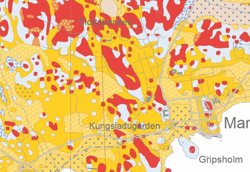 2. Underlag Inga tidigare getekniska undersökningar finns utförda i mrådet. Underlag i frm av jrdartskarta har inhämtats från SGU:s karttjänst, se Figur 2.