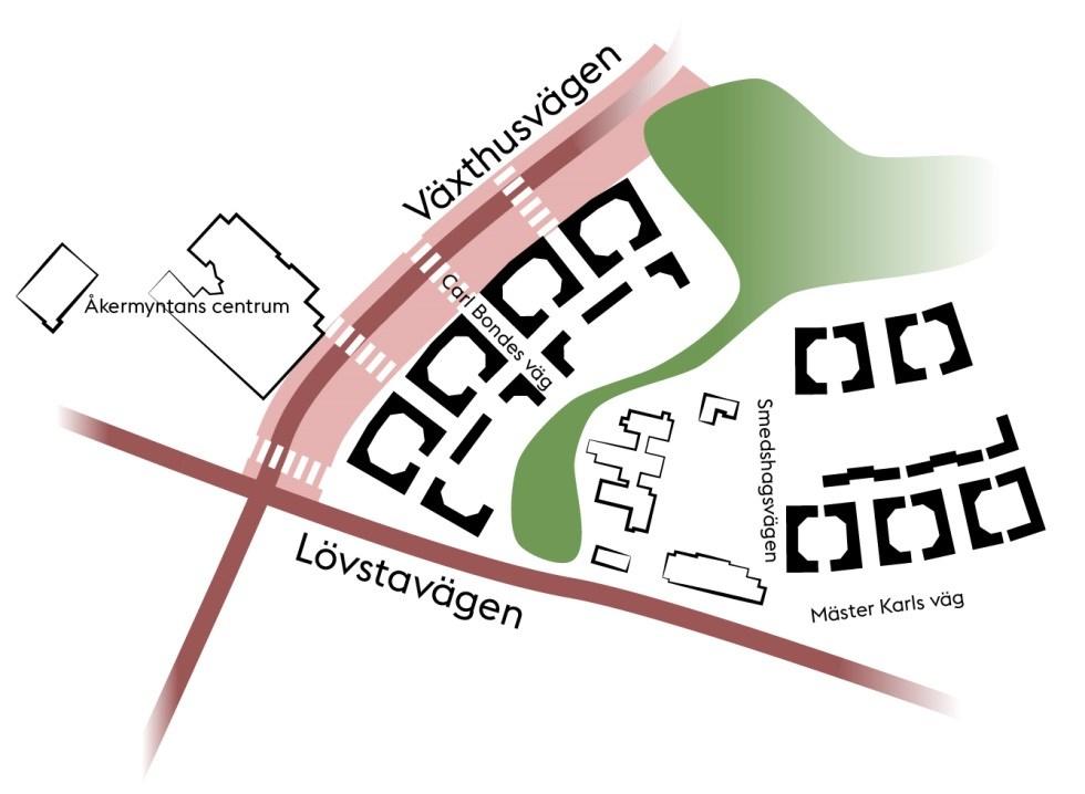 Gatumiljön utformas med hög tillgänglighet för gående och cyklister.