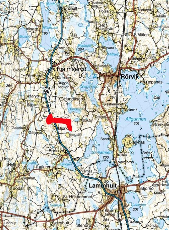 Översiktskarta Sävsjö Björka 1:5 Lars Wesslund Fredrik Zetterqvist Gårdsmäklare Skogsmästare 070 589