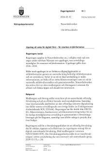 10 mars gav regeringen i uppdrag till Naturvårdsverket att vara utvecklingsmyndighet 2016-2018 för smartare miljöinformation miljöinformation är en strategisk resurs i samhället, för såväl företag