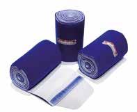 TensoWrap finns i två olika grader av stretch. Materialet är hudvänligt, andas och transporterar fukt.