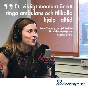 Socialstyrelsen På Djupet 60. Om motgiftet naloxon som kan rädda liv Socialstyrelsen har vidtagit flera åtgärder för att öka tillgängligheten till överdosmotgiftet naloxon.