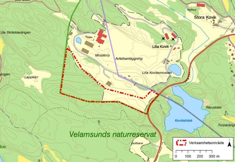 1 BAKGRUND & SYFTE Frentab Anläggning AB planerar utöka sin verksamhet i Kovik bergtäkt i Nacka kommun, Figur 1. I dagsläget är det aktiva bergtäktområdet ca 4,5 ha.