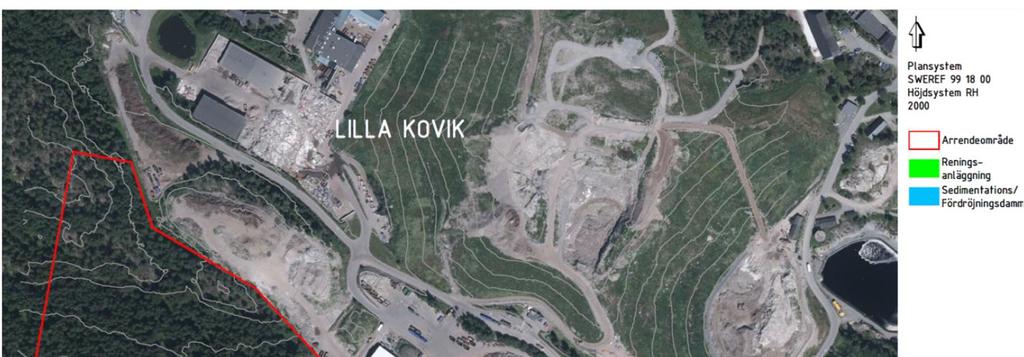 litet spill av kväve, vilket är svårt att kvantifiera. Spillet uppskattas till 300 kg/år, vilket troligen är en viss överskattning, då man årligen bryter 700 000 ton berg.