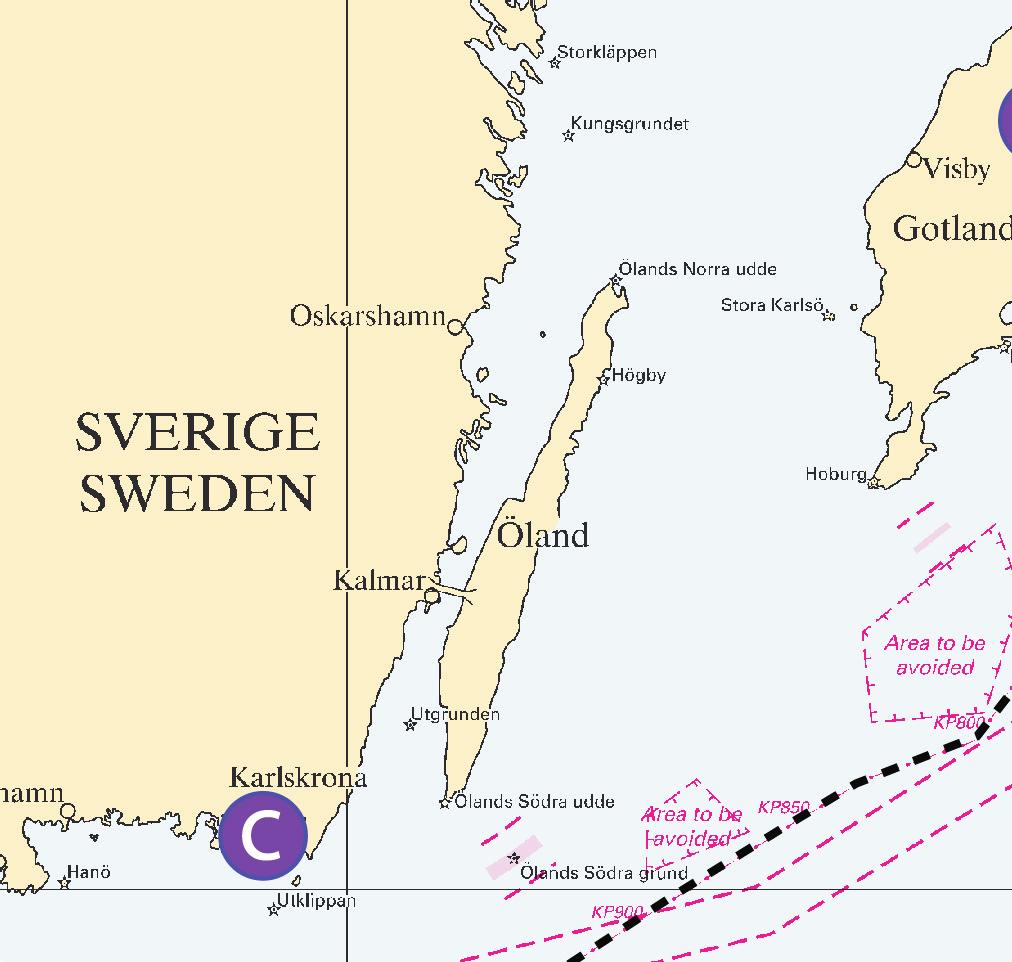 Nr 331 8 Four supply vessels will shuttle from the port of Slite and port of Karlskrona to the pipelay vessel to supply Castoro Sei with new pipes.