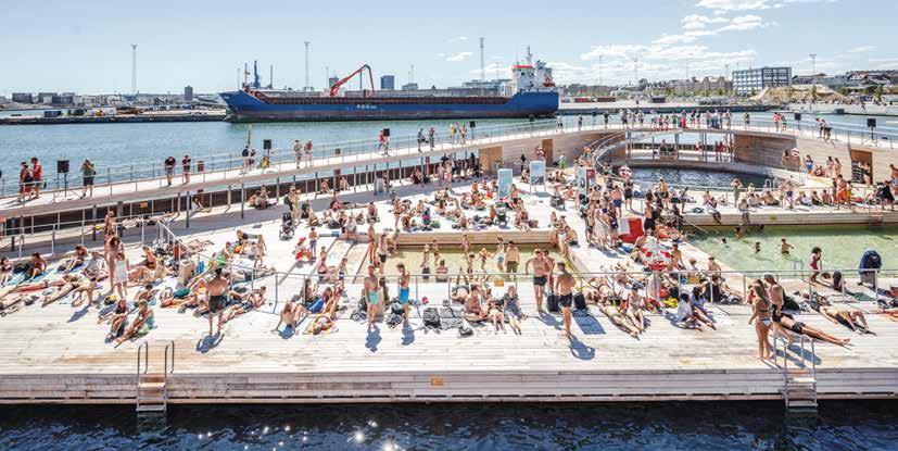 OrganoClick AB 23 Projektexempel 2018 Århus hamnbad, Århus, Danmark Världens största hamnbad i trä har uppförts i Århus med Århus stad som byggherre.