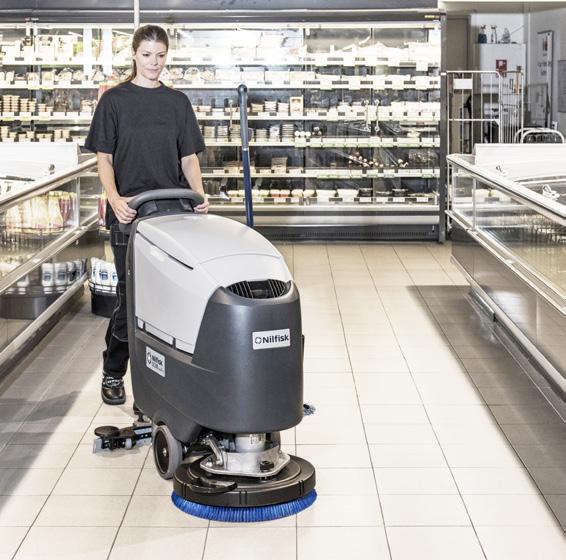 Praktiskt justerbart handtag med tydliga funktioner Magnetventil för styrning av vattenmängden Säkerhetsbrytare i körhandtaget 430 BA 451 D
