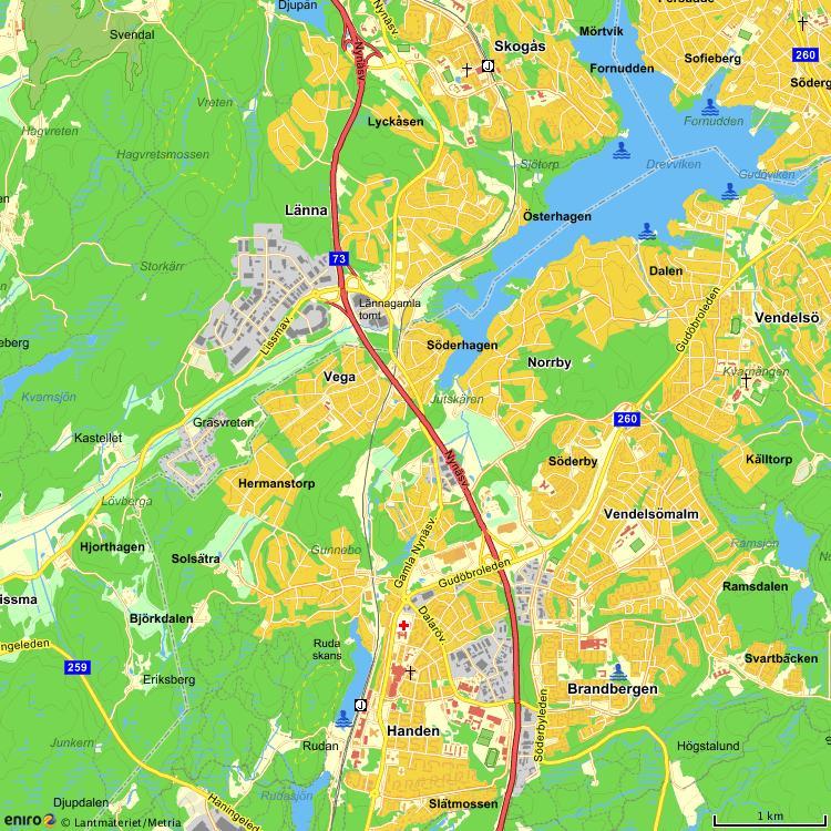 5 (27) 1 Inledning 1.1 Bakgrund Väg 73 binder samman Stockholm med de södra förorterna och i förlängningen Nynäshamn.