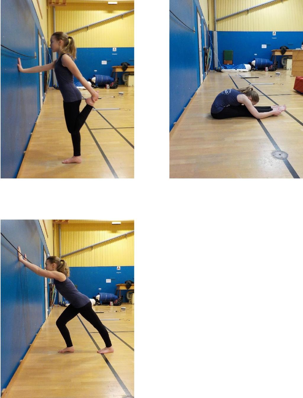 7.2. Bilder stretch Figur 6. Stående unilateral quadriceps stretch. Figur 7.