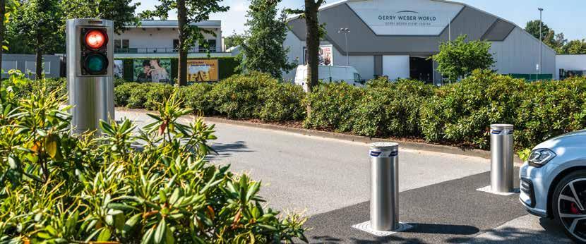 Särskilt högt skydd erbjuder den automatiska pollaren RI-H som har förstärkt