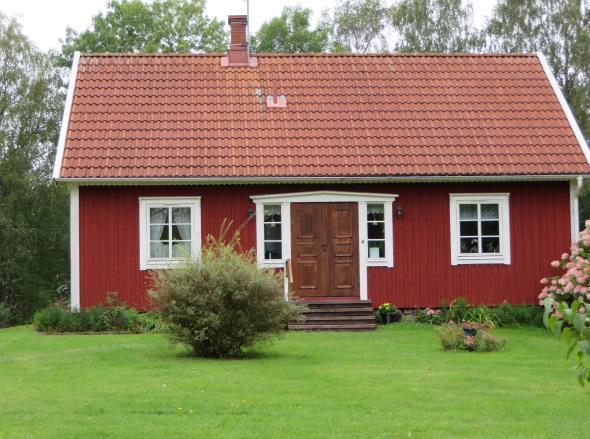 Nybyggt hus på en gammal åker.