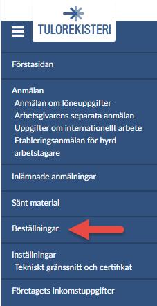 Rapporter Under rubriken Besta llningar kan du besta lla rapporter fo r avsta mning. Notera att urvalet a n sa la nge a r ra tt begra nsat.