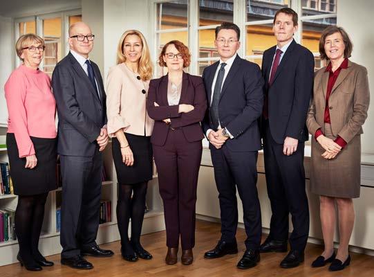Ledning Gun Lidholm, Personalchef, Johan Damell, Chefsjurist, Marie Aglert, Chef för affärsområdet Stora företag, Anna-Karin Jatko, Generaldirektör,