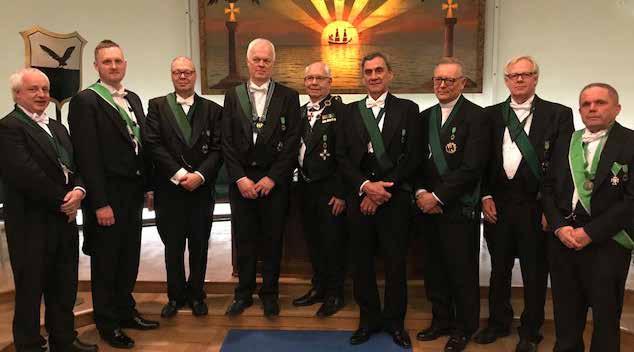 st. F.v. SÖOs Förtjänsttecken i Silver Peter Ljunghager. Förtjänsttecken i Brons Andreas Sunesson. & Peter Olsson.