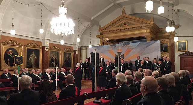 GRADGIVNING Nionde graden i Coldinu Ordens lokaler