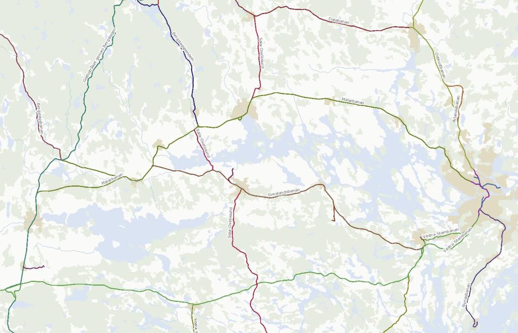 5 (23) Infrastruktur Kapacitetsplanen bygger på de infrastrukturförutsättningar som gäller de perioder då sträckan Stockholm Central Stockholms södra är avstängd för trafik under tågplan T20.