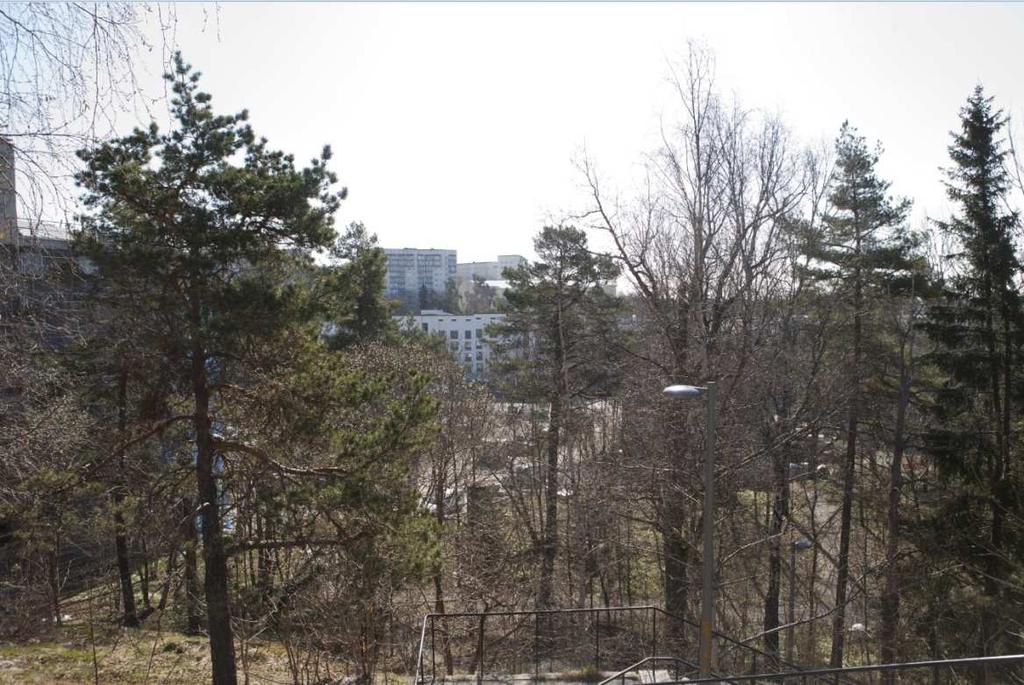 gångvägen mot Edagränd startar.