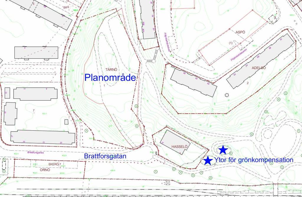 SID 4 (14) Förvaltningens bedömning är att omkring 20 parkeringsplaster för besökare och personal är tillräckligt. Räcken och bänkar kan placeras ut längs gångvägen där behov finns.