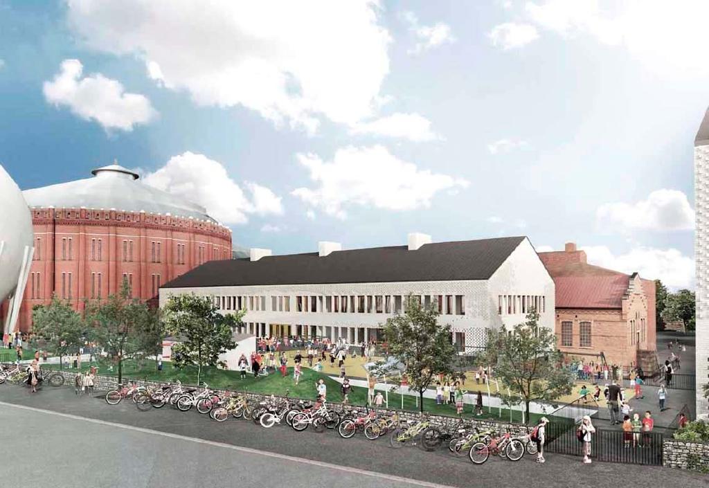 Norra Djurgårdsstaden I Norra Djurgårdsstaden sker en kraftig expansion av bostäder. Den nya skolan ska möte det ökade behovet av skolplatser i närområdet.