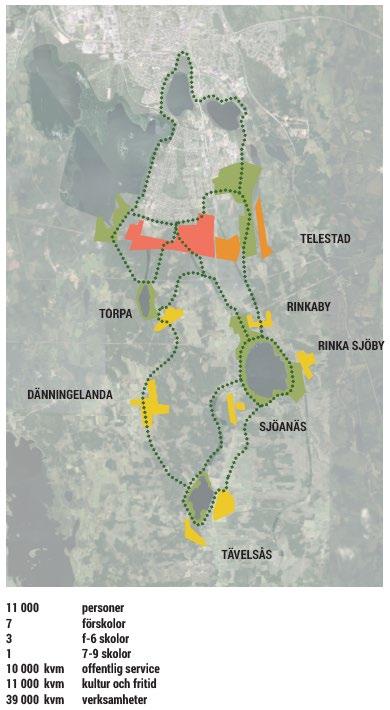 Landsbygdsbyarna För Tävelsås gäller att förskola och skola i dagsläget har svårt att klara behovet av platser.