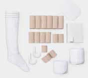 6835 Kompressionsrulle (för CPDP fas ) Bandage underben unisize 20 Rapidelast V Gasbindor 4 cm x 4 m 2 Icke-elastiskt bandage 6 cm x 5 m 2 Icke-elastiskt bandage 8 cm x 5 m 6800 GR LymphAid Ben large