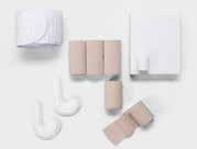 Icke-elastiskt bandage 6 cm x 5 m Icke-elastiskt bandage 8 cm x 5 m 68 BandageAid Arm (för CPDP fas ) Kompressionsrulle 0 cm x 4 m 20 Rapidelast V Gasbindor 6 cm x 4 m Icke-elastiskt bandage 6 cm x 5