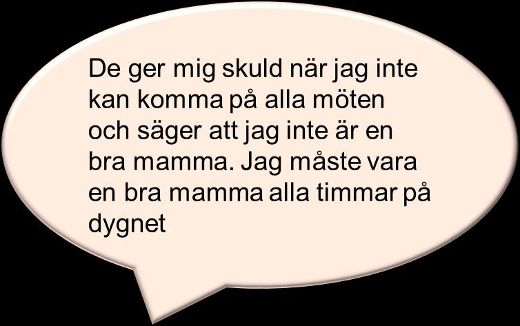 Samtalen med barnet/familjerna Jag skulle få blå kort i skolan, men det fick jag aldrig Jag vet inte vem som gör vad, jag vill veta det Hur