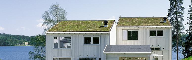 Sedumtak Exempel på sedumtak på bostadshus. Sedumtak har främst fördröjande effekt på dagvatten, men i viss mån också renande effekt men dock ökar fosfor ofta eftersom de ofta måste gödslas. 9.