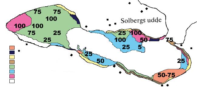 25 27 Ålnate Blå stång (fast el ler lös) Borst na te Krans al ger Hårsärv Axslinga <5% vegetation Ålnate Blå stång (fast el ler lös) Borst na te Hårsärv Axslinga <5% vegetation 26 29 Kransalger