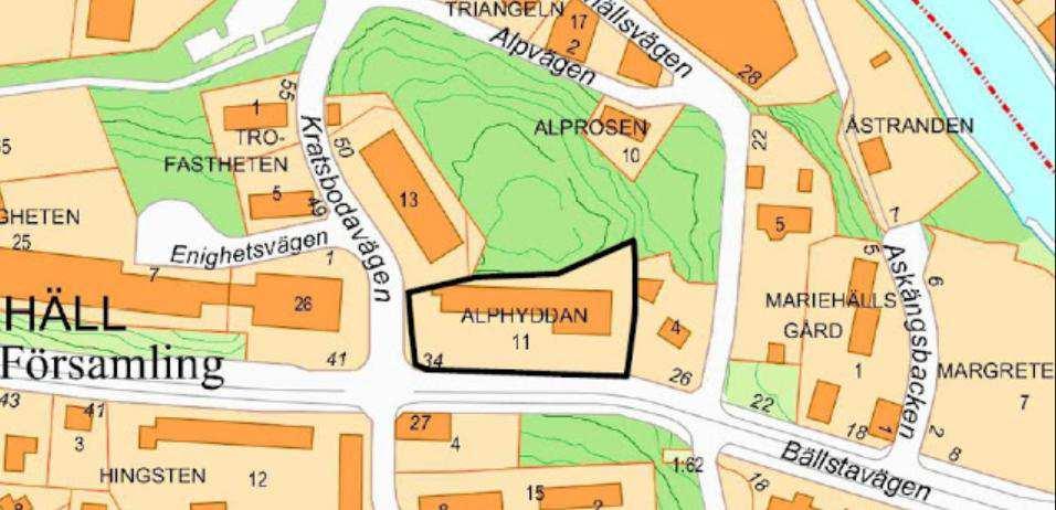 Inledning Industrifastigheten Alphyddan 11 ligger i korsning Bällstavägen - Kratsbodavägen, ca 1 km väster om Sundbybergs centrum.