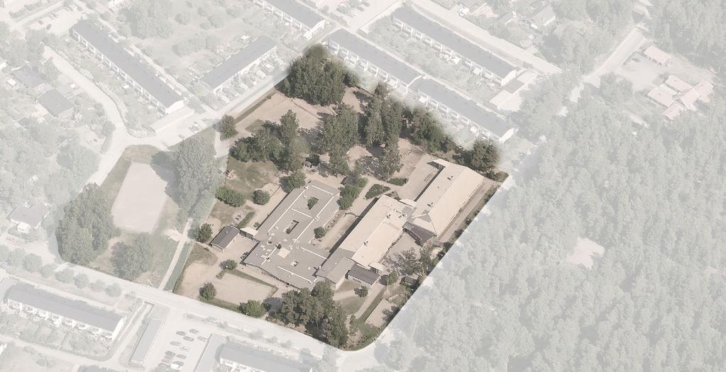 Detaljplan S236 BAKGRUND BAKGRUND Sigfridsborgs skola, nuläge Förbud mot utfart Diagram som visar detaljplanens konsekvenser för byggnadsvolymer. Takfot max 8 meter över medelmarknivå.