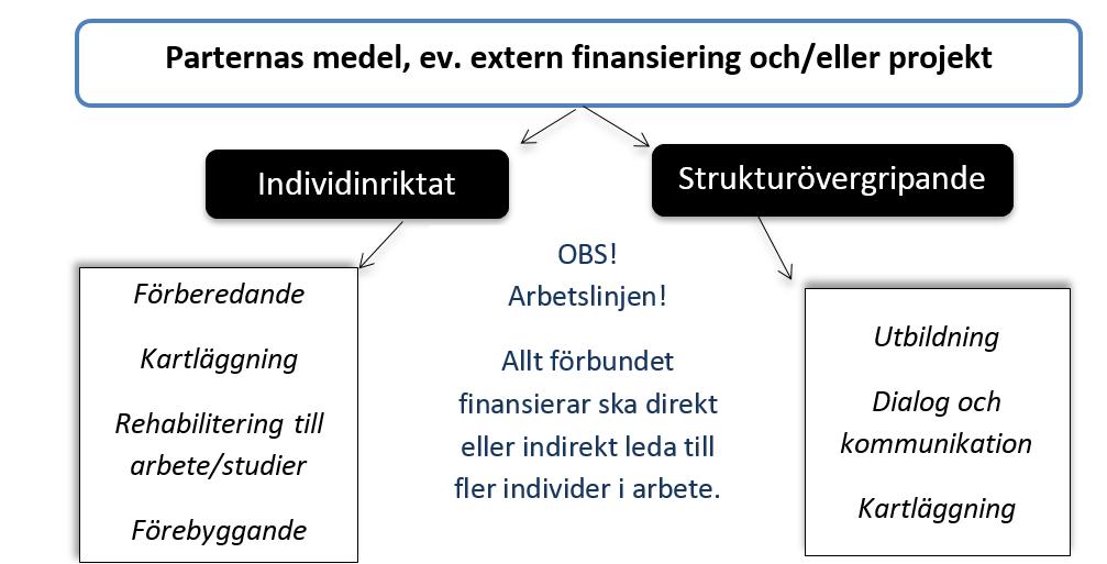 1. GRUNDLÄGGANDE FÖRUTSÄTTNINGAR Sjuhärads samordningsförbund hel- eller delfinansierar olika insatser på olika platser.