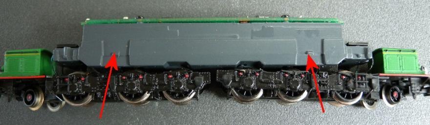 Instruktion Ma v. 0.1 Sida 4 av 6 CHASSI Modellen är i första hand anpassad för chassi från Ibertrens serie med RENFE 7000/7100.