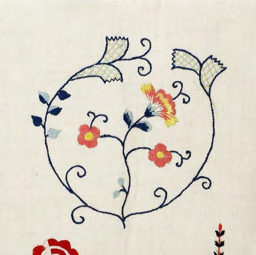 Till jul och påsk plockar många fortfarande fram till exempel en duk som är broderad.