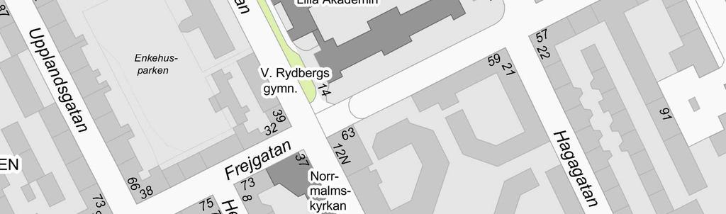 Norrmalm. I gällande detaljplan är användningen allmänt ändamål. Syftet med planändringen är att tillåta privata skolor och kontor att driva verksamhet här samt att säkerställa kulturvärdet.
